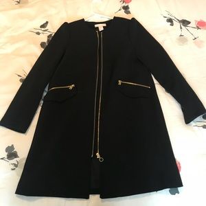 Black H&M trench jacket coat